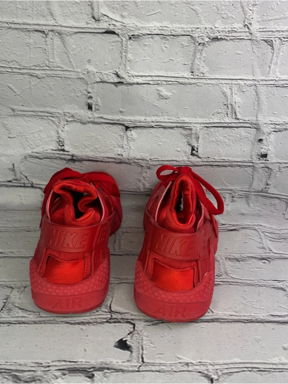 Nike Air Huarache Women’s All-Red Athletic Sneakers